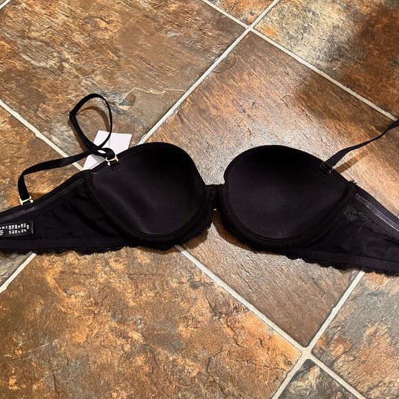 NWT Natori 32B Black Bra with Removable Straps - Picture 3 of 6
